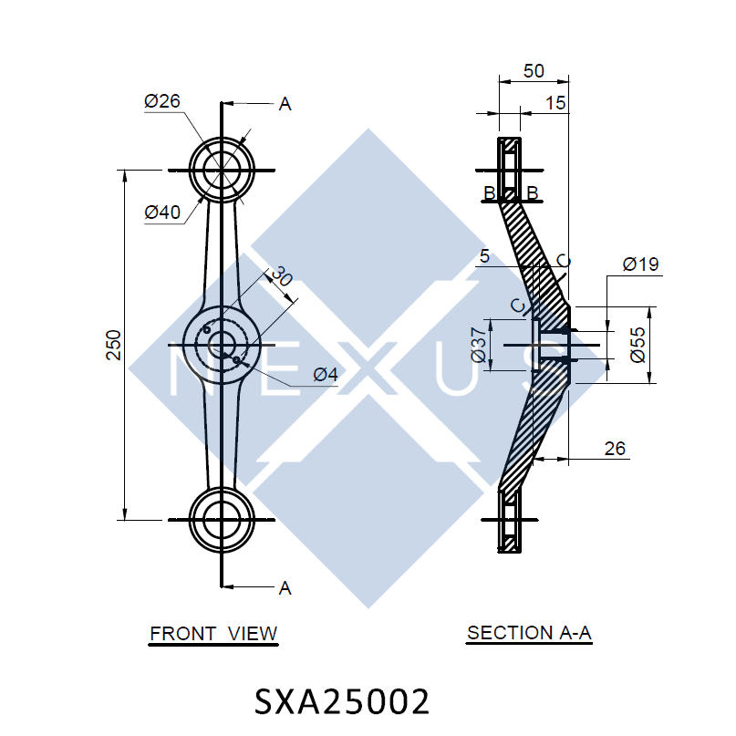 Spider Routels X-Type 2-Leg Spider (180) - SXA25002 - NEXUS
