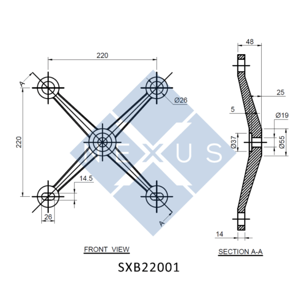 Spider Routels X-Type 4-Leg Spider - SXB22001 - NEXUS