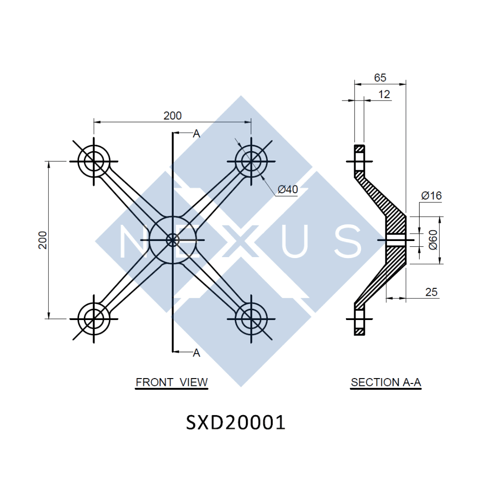 Spider Routels X-Type 4-Leg Spider - SXD20001 - NEXUS