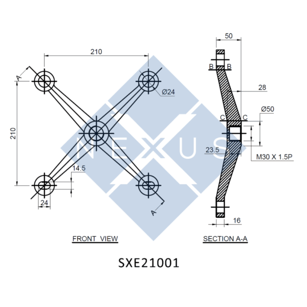 Spider Routels X-Type 4-Leg Spider - SXE21001 - NEXUS